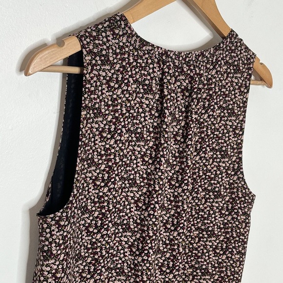 Hatch x J. Crew Floral Print Sleeveless Top Black Pink Maternity Size M/L - Picture 9 of 9